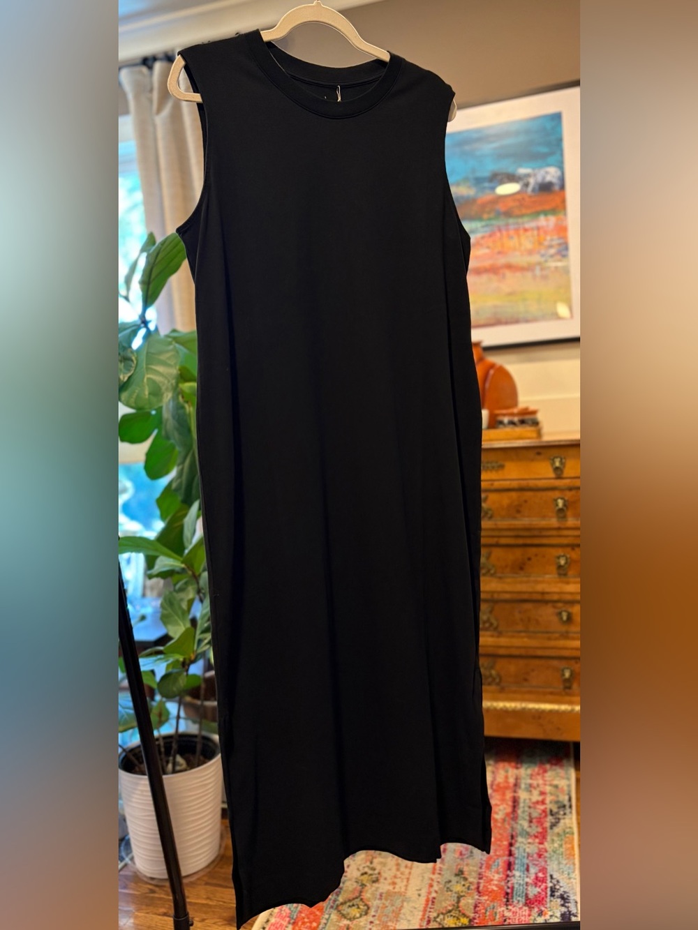 New With Tags • Everlane Organic Cotton “The Weekend” Tank Dress in Black size L
